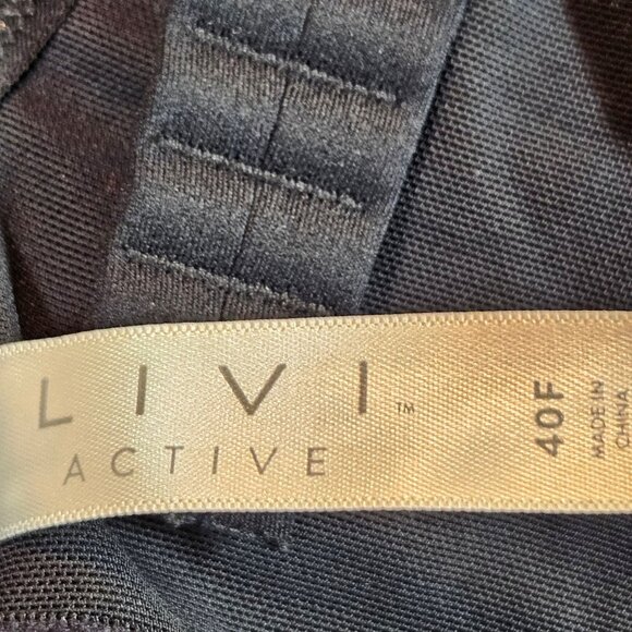 Livi Active Molded Underwire Sports Bra Womens 40F Black Gray High Support - Picture 6 of 15